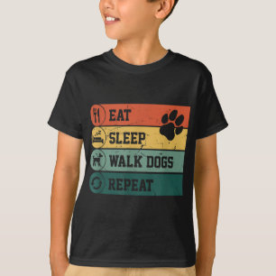 Camiseta Gracioso Caminante De Perro, Coma Perros De Paseo