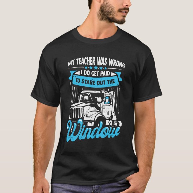 Camiseta Gracioso Camión 18 Chófer de ruedas (Anverso)