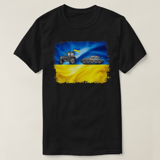 Camiseta Gracioso camión de granjeros ucraniano meme Ucrani (Diseño del anverso)