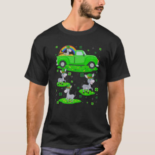Camiseta Gracioso Camión Verde Leprechaun Gorra Mule St. Pa