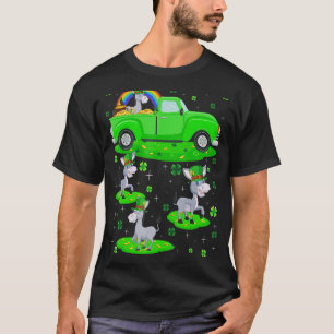 Camiseta Gracioso Camión Verde Leprechaun Gorra Mule St. Pa