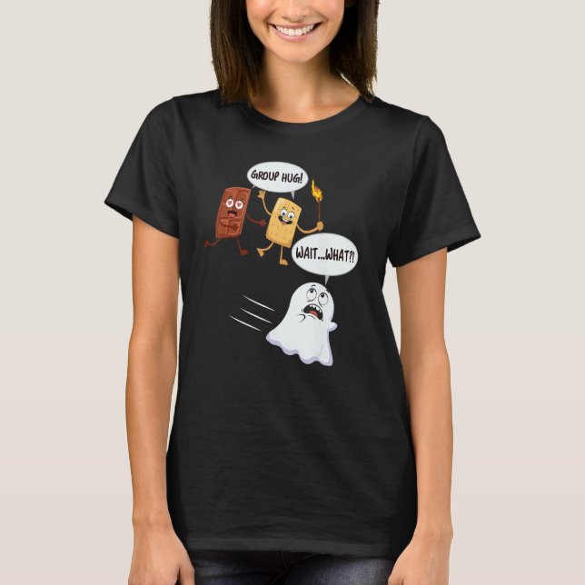 Camiseta Gracioso campamento de Halloween Smores S'mores Ma (Anverso)