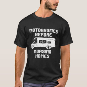 Camiseta Gracioso campamento piloto de caravana de camper R
