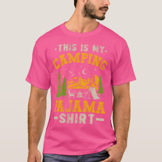 Camiseta Gracioso Camper Feliz Senderismo Al Aire Libre Est