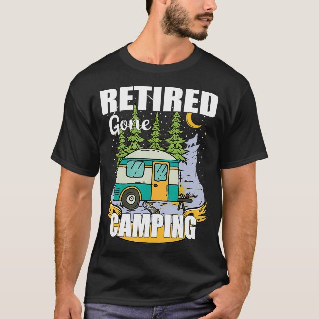 Camiseta Gracioso Camping Retirado Disfruta De Tu Jubilació (Anverso)