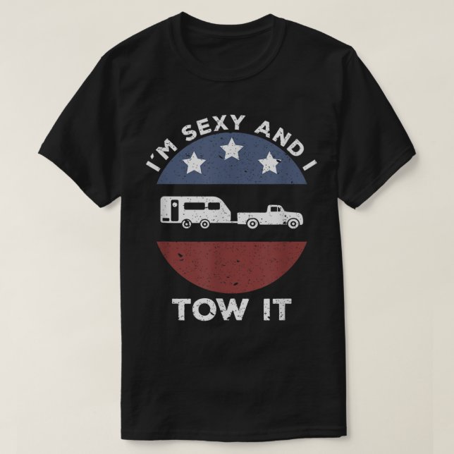 Camiseta Gracioso Camping RV Im Sexy Y Lo Traigo (Diseño del anverso)