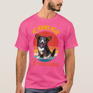 Camiseta Gracioso Cardigan Welsh Corgi Abuela Perro Lover M