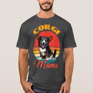 Camiseta Gracioso Cardigan Welsh Corgi Mama Perro Lover Mot