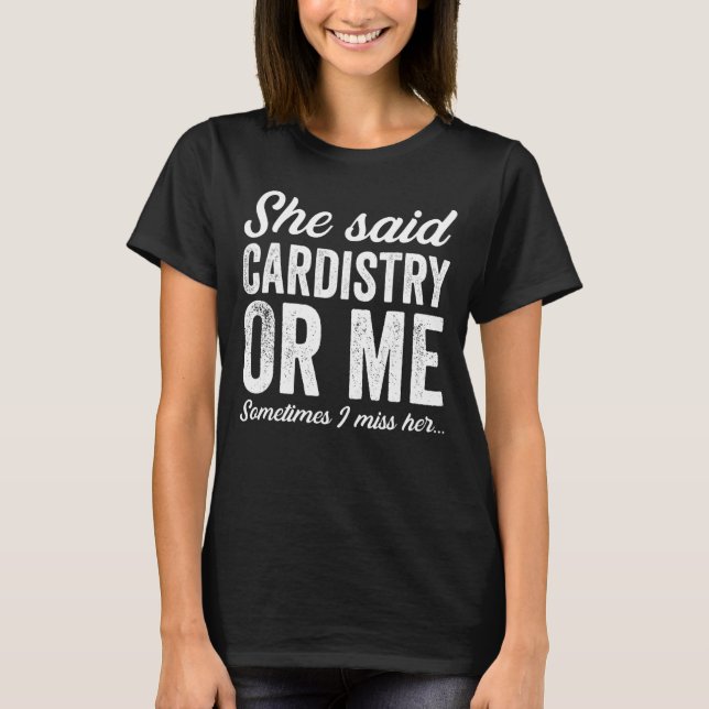 Camiseta Gracioso Cardistry Cardists Tarjeta Flourin Car Tr (Anverso)