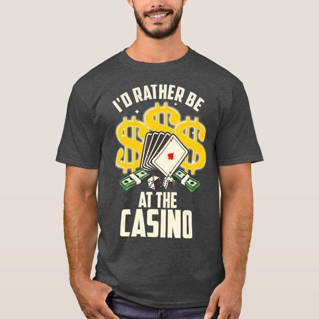 Camiseta Gracioso Casino Amantes Del Regalo Para Hombres De (Anverso)