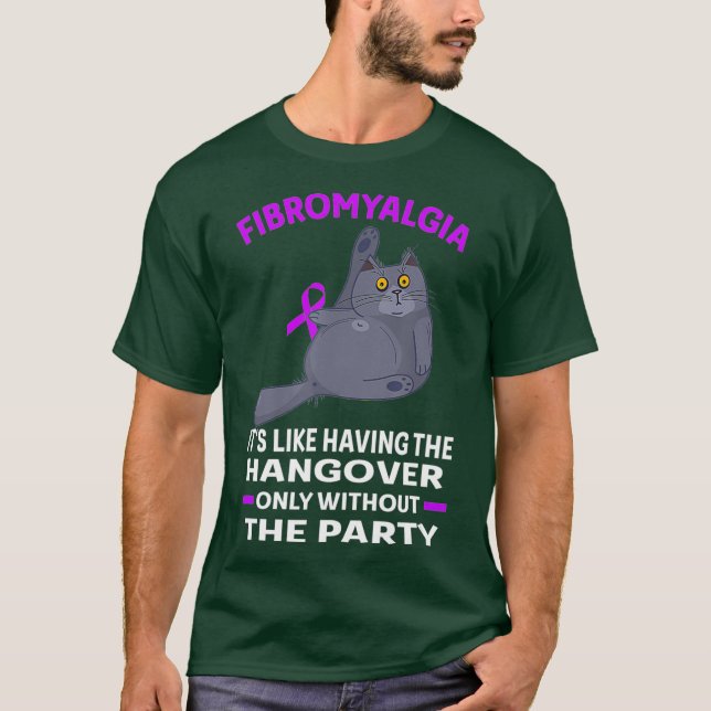Camiseta Gracioso Cat Fibromialgia (Anverso)