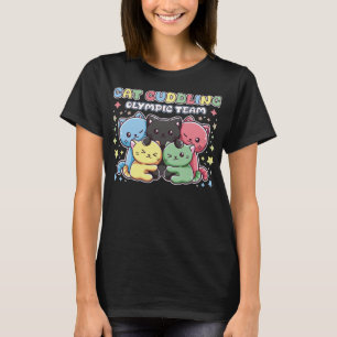 Camiseta Gracioso Cat Kitty Cita A Aburrido Equipo Olímpico