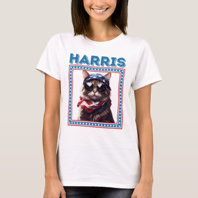 Camiseta Gracioso Cat Ladies Harris (Anverso)