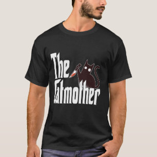 Camiseta Gracioso Cat Mom CatMother Crazy Black Cat Mother