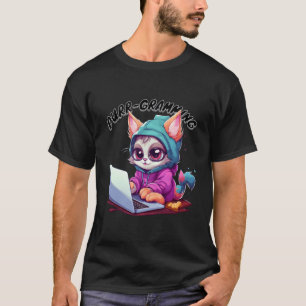 Camiseta Gracioso Cat Pun Tech Savvy Kitten Programación Pu