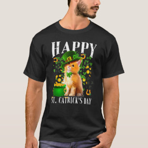 Camiseta Gracioso Cat St Patrick Day Feliz Día del Catrick