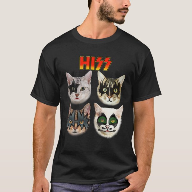 Camiseta Gracioso Cat T, Cat Lover, Cat Hiss, Cat Dueño (Anverso)