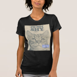 Camiseta Gracioso Cat T Shirt
