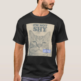 Camiseta Gracioso Cat T Shirt