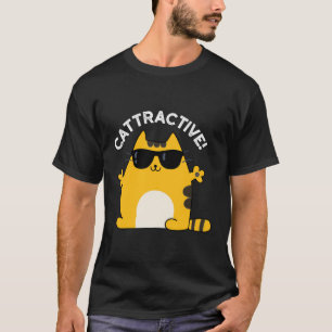 Camiseta Gracioso Cattractivo Naranja atractivo Cat Sarcást