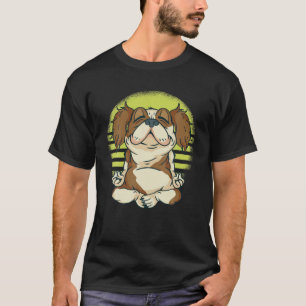 Camiseta Gracioso Cavalier de época Perro Yoga Retro Funny 