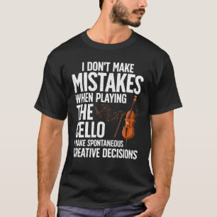 Camiseta Gracioso Cello Art Para Hombres Mujeres Cello Play