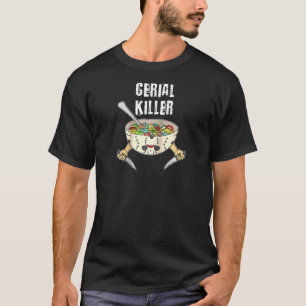 Camiseta Gracioso Cereal Asesino Tshirt Caja de cereales co