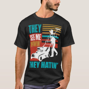 Camiseta Gracioso Césped me dolió Mowin Ellos odian la ley 