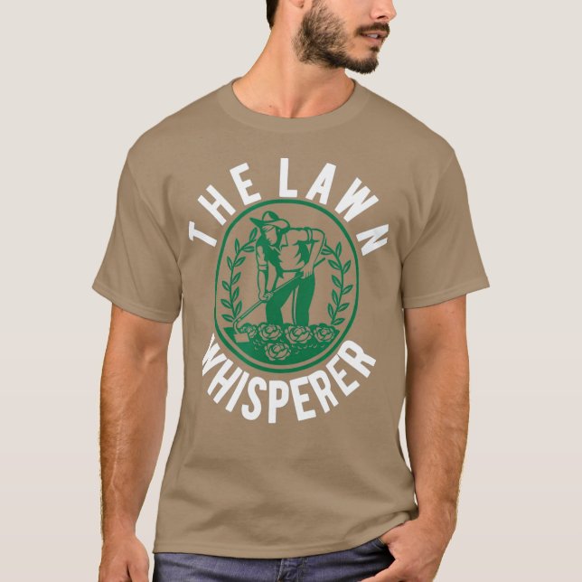Camiseta Gracioso césped Whisperer Mowing Gift Landscaping (Anverso)