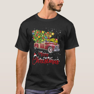 Camiseta Gracioso Chameleon Manejando Camión de Árbol de Na