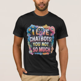 Camiseta Gracioso Chatbot Memes Companion I Love Chatbots