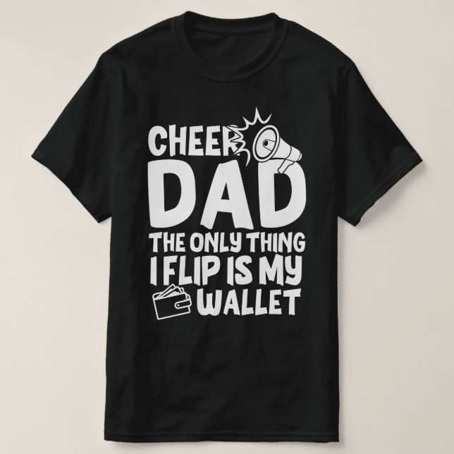 Camiseta Gracioso Cheer Dad (Diseño del anverso)