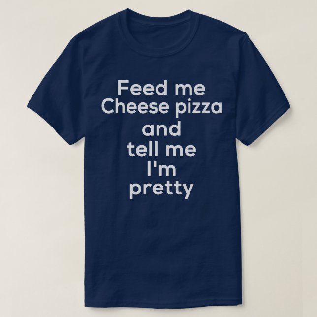Camiseta Gracioso Cheese Pizza Italiano Comida Lover Foodie (Diseño del anverso)