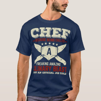 Camiseta Gracioso Chef De Cuisine Gift