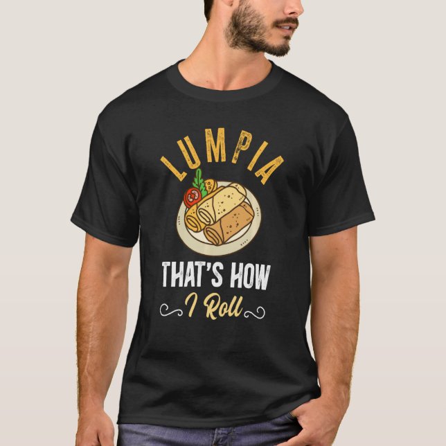 Camiseta Gracioso Chef Lumpia Así Es Como Hago. (Anverso)