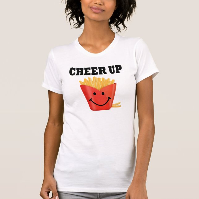 Camiseta Gracioso Cheque Up French Fry (Anverso)