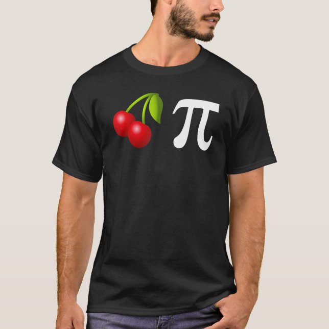 Camiseta Gracioso Cherry Pie Feliz Día Pi Math Teacher (Anverso)