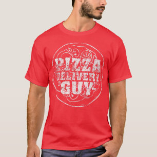 Camiseta Gracioso chico de entrega de pizza disfraz Pizza L