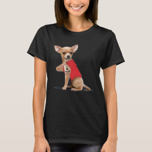 Camiseta Gracioso Chihuahua, amo a mamá, regalo de amante d