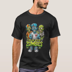 Camiseta Gracioso Chillin con mi Zombies Zombie Halloween C