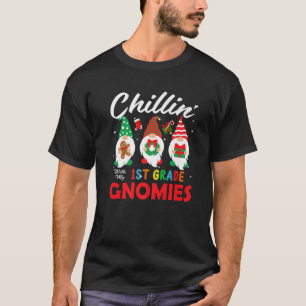 Camiseta Gracioso Chillin' Con Mis Maestros De Gnomies De P