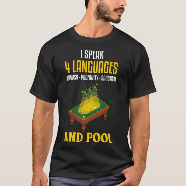 Camiseta Gracioso Chiste Billiards Sarcástico Billard Pool (Anverso)