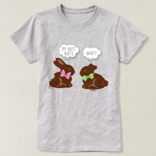 Camiseta Gracioso chocolate conejito de Pascua