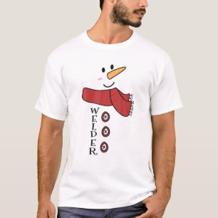 Camiseta Gracioso Chris de la familia Welder Snowman Costum