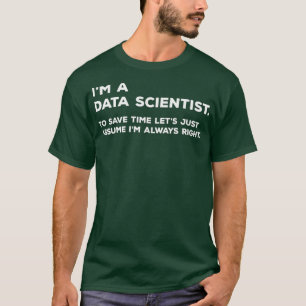 Camiseta Gracioso científico de datos Big Data Science Gift