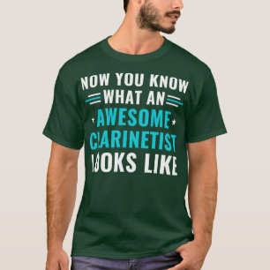 Camiseta Gracioso Clarinet Clarinetista Impresionante Clari