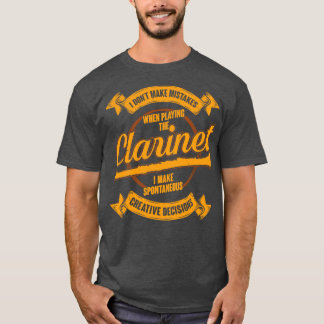 Camiseta Gracioso Clarinet Player Clarinetist Gift