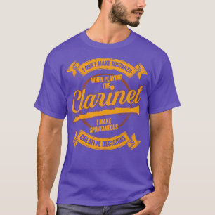 Camiseta Gracioso Clarinet Player Clarinetist Gift