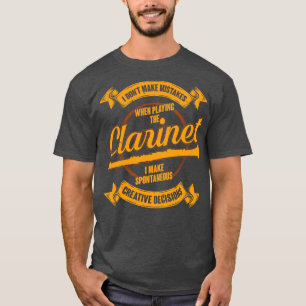 Camiseta Gracioso Clarinet Player Clarinetist Gift