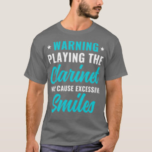 Camiseta Gracioso Clarinet Player Clarinetista Aviso Jugand